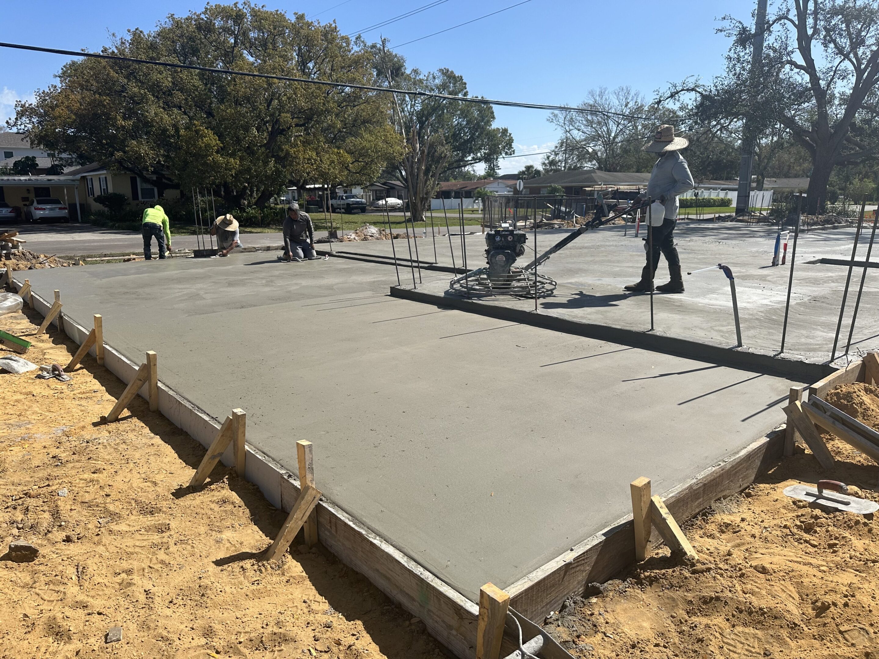 2 Slab Pour Day Finishing in progress Projec