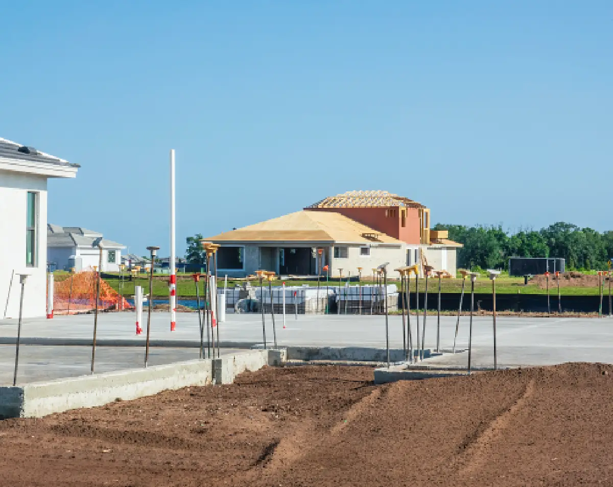 Residential area under development