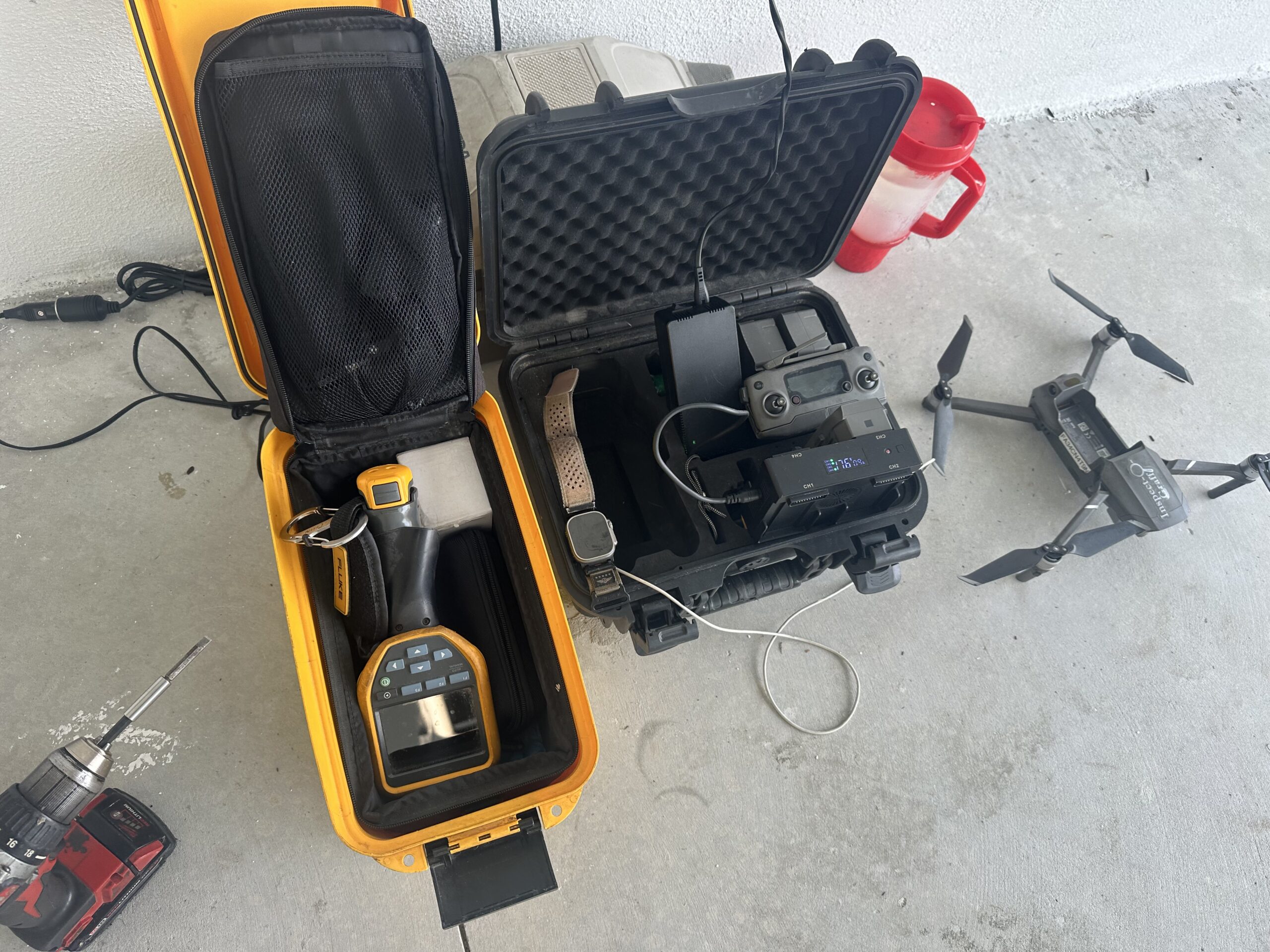 Home Inspection Tools Drone & IR Camera Image